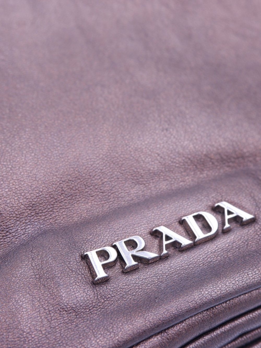 Prada Metallic Brown Nappa Ruffle Bag — 2008 - Picture 11 of 14